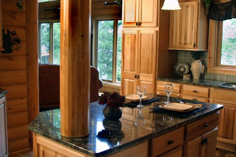 kitchen remodeled to include granite countertops